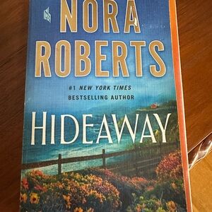 'Hideaway' Book Cover in Blue and Orange